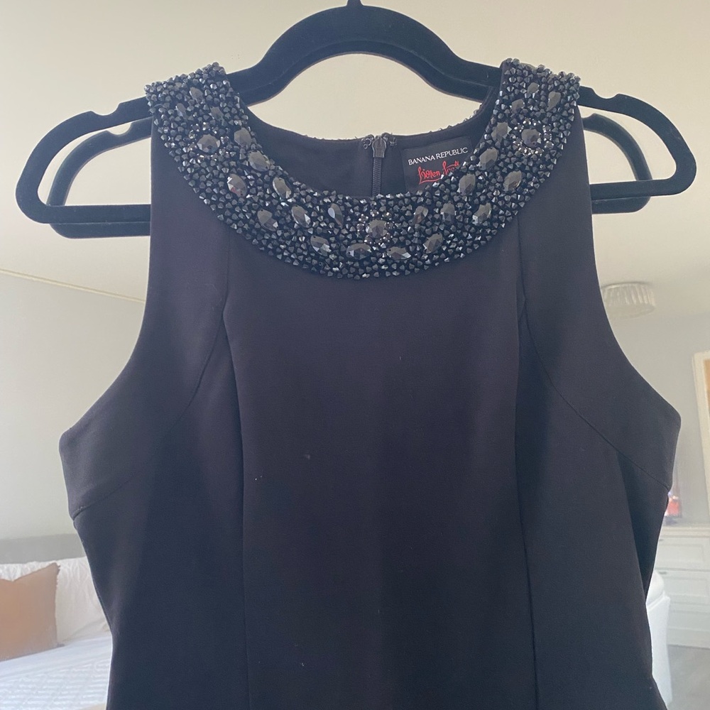 Banana Republic- NWT! L’Wren Scott Collection Black Knee Length Dress -Size 10 - Picture 2 of 9